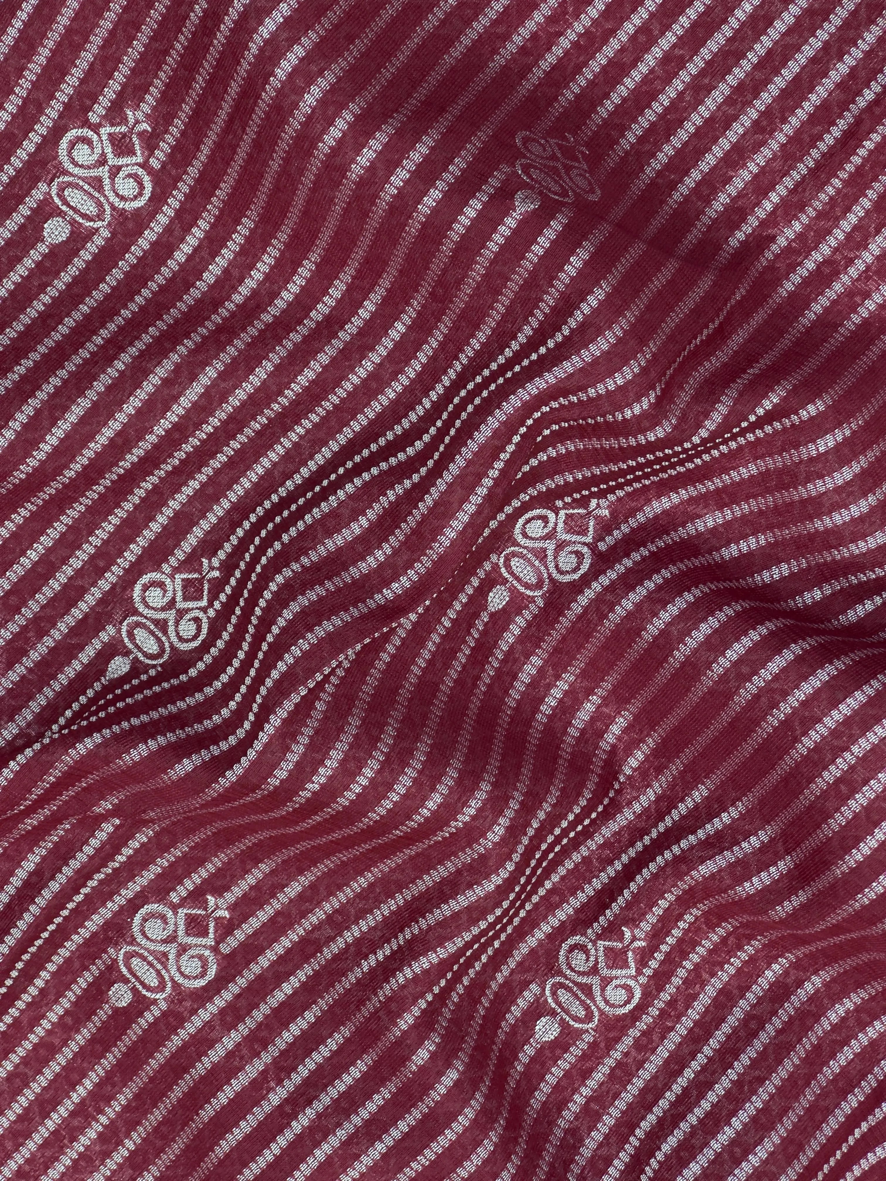 Woman in minimal semi silk saree – simple and graceful look for daily wear