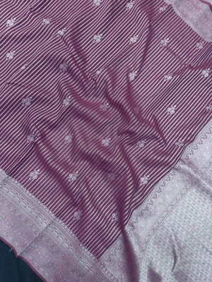 Woman in minimal semi silk saree – simple and graceful look for daily wear