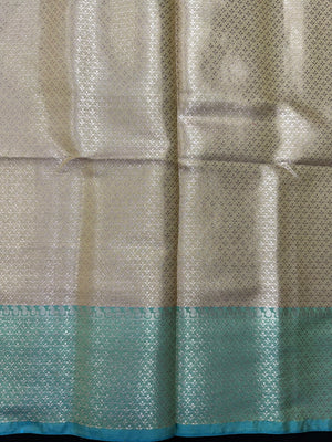 Woman wearing a Semi Silk Saree with lightweight fabric and soft sheen, ideal for weddings, festive occasions, and office wear.