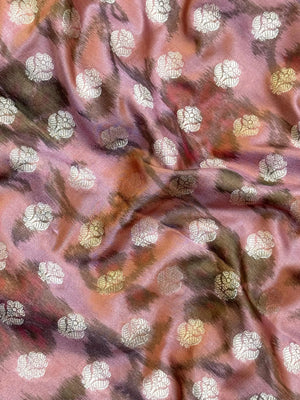 Woman wearing a Semi Silk Saree with lightweight fabric and soft sheen, ideal for weddings, festive occasions, and office wear.