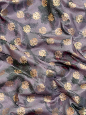 Woman wearing a Semi Silk Saree with lightweight fabric and soft sheen, ideal for weddings, festive occasions, and office wear.