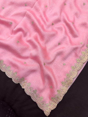 Woman in minimal semi silk saree – simple and graceful look for daily wear