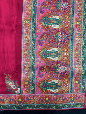 Woman wearing a Semi Silk Saree with lightweight fabric and classic appeal, ideal for weddings, festive occasions, and office wear.