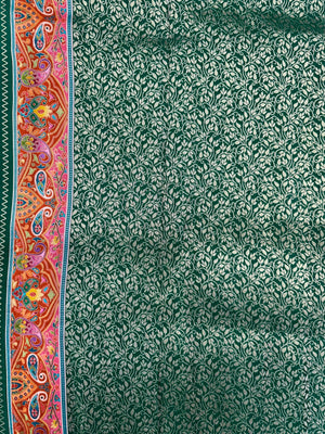 Woman wearing a Semi Silk Saree with lightweight fabric and classic appeal, ideal for weddings, festive occasions, and office wear.