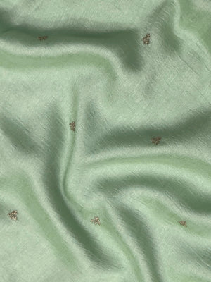 Woman in minimal semi silk saree – simple and graceful look for daily wear