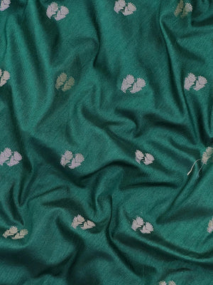 Woman wearing a Semi Silk Saree with lightweight drape and subtle shine, perfect for office, family gatherings, and festive occasions.