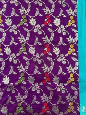 Woman wearing a Semi Silk Saree with lightweight drape and subtle shine, perfect for office, family gatherings, and festive occasions.