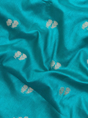 Woman wearing a Semi Silk Saree with lightweight drape and subtle shine, perfect for office, family gatherings, and festive occasions.