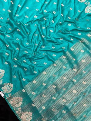 Woman wearing a Semi Silk Saree with lightweight drape and subtle shine, perfect for office, family gatherings, and festive occasions.