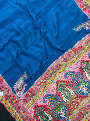 Woman wearing a Semi Silk Saree with lightweight fabric and classic appeal, ideal for weddings, festive occasions, and office wear.