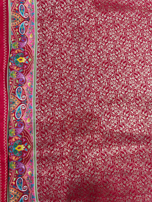 Woman wearing a Semi Silk Saree with lightweight fabric and classic appeal, ideal for weddings, festive occasions, and office wear.