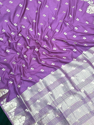 Woman wearing a Semi Silk Saree with lightweight drape and subtle shine, perfect for office, family gatherings, and festive occasions.