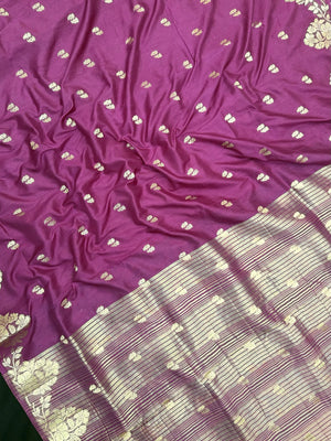 Woman wearing a Semi Silk Saree with lightweight drape and subtle shine, perfect for office, family gatherings, and festive occasions.