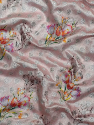 Woman wearing a Semi Silk Saree with a soft shine and lightweight drape, ideal for everyday elegance and traditional style.