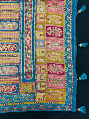 Woman draped in a Semi Silk Saree with soft, lightweight fabric and subtle sheen, ideal for weddings, festivals, and office wear.