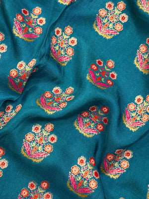 Woman draped in a Semi Silk Saree with soft, lightweight fabric and subtle sheen, ideal for weddings, festivals, and office wear.