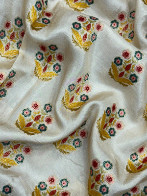 Woman draped in a Semi Silk Saree with soft, lightweight fabric and subtle sheen, ideal for weddings, festivals, and office wear.