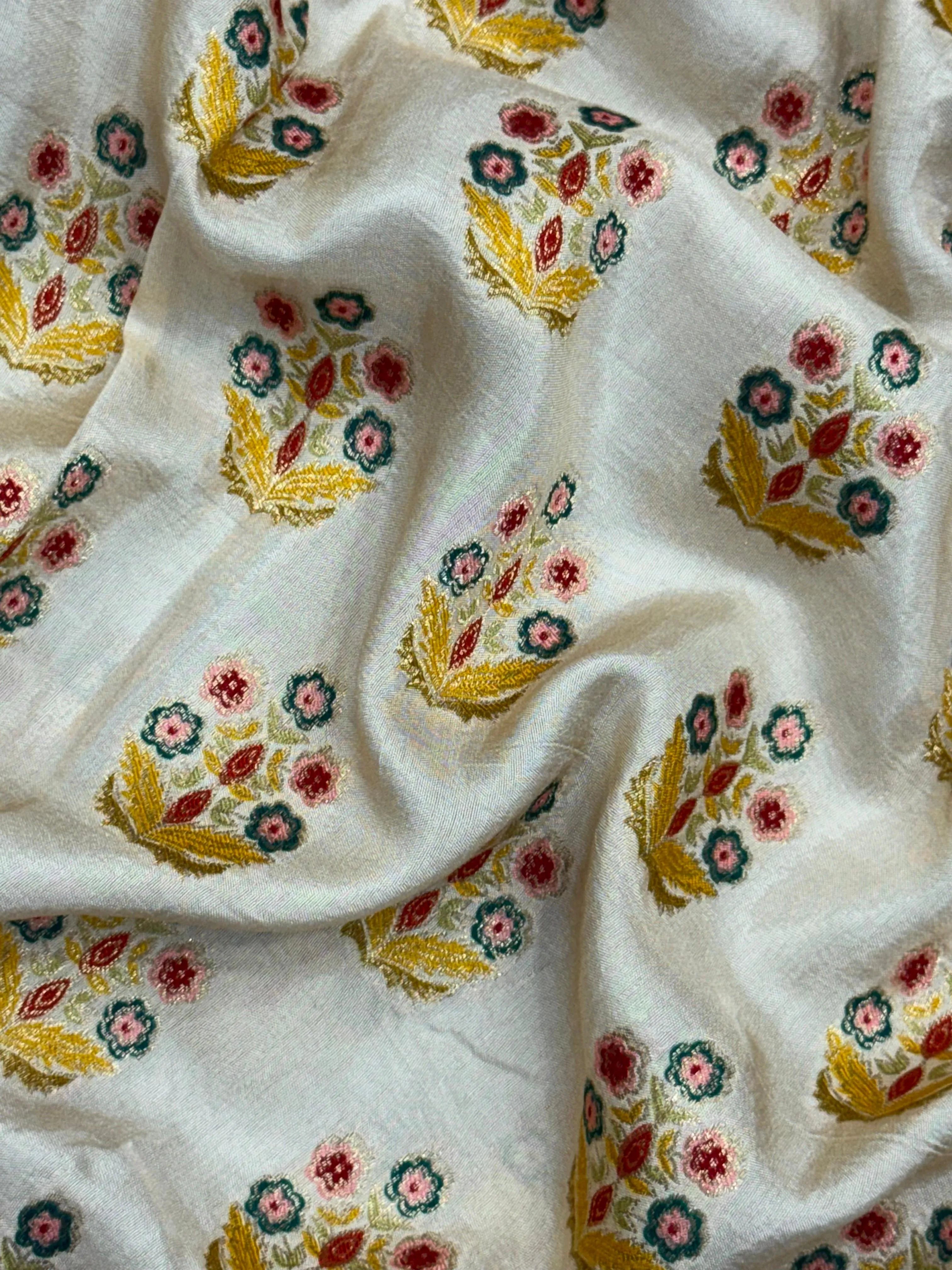 Woman draped in a Semi Silk Saree with soft, lightweight fabric and subtle sheen, ideal for weddings, festivals, and office wear.