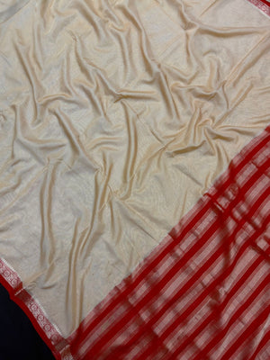 Woman draped in a Semi Crepe Silk Saree with soft texture and subtle shine, perfect for elegant office wear and festive occasions.