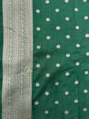 A beautifully draped Semi Banarasi Georgette Saree featuring intricate patterns and delicate weaving. The saree’s lightweight and breathable fabric ensures comfort, making it an ideal choice for daily wear. Perfectly blending traditional design with modern elegance, this saree is suitable for casual and formal occasions.