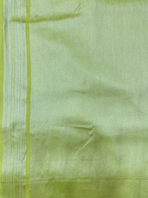 Woman draped in a Semi Silk Saree with soft shine and flowy texture – ideal for daily wear and small festive events.