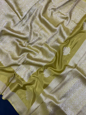 Designer Mashru Silk Saree with Rich Shine & Soft Texture (Silky Banarasi)