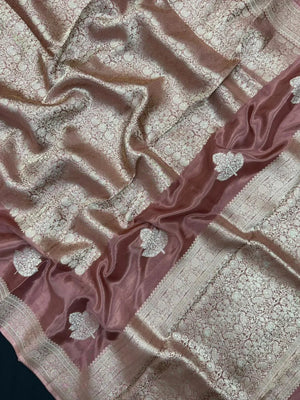 Designer Mashru Silk Saree with Rich Shine & Soft Texture (Silky Banarasi)