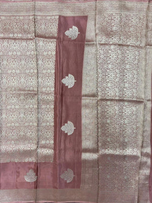 Designer Mashru Silk Saree with Rich Shine & Soft Texture (Silky Banarasi)