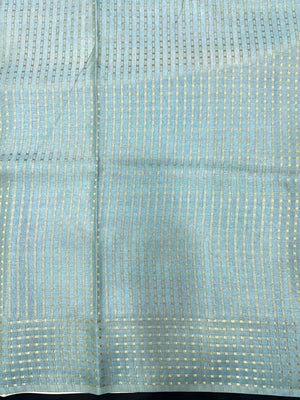 Tradition & Luxury in Tussar Silk-Snow Net