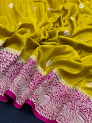 Premium Viscose Silk Saree with Rich Drape (Snowfall)