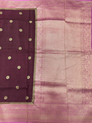 Premium Viscose Silk Saree with Rich Drape (Snowfall)