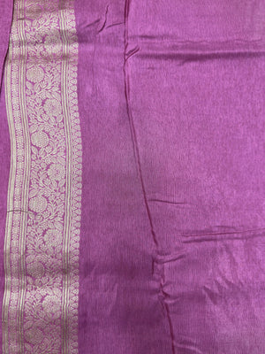 Premium Viscose Silk Saree with Rich Drape (Snowfall)