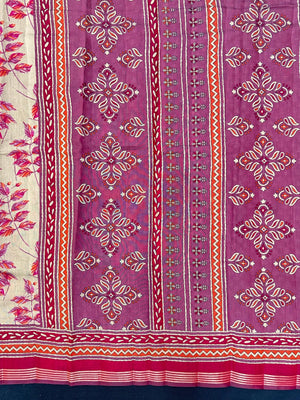 Woman wearing a Soft Tussar Silk Saree with subtle sheen and lightweight drape, perfect for daily wear and festive elegance.