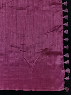 Woman draped in a Soft Tussar Silk Saree with subtle shine and fluid texture, ideal for elegant everyday and festive occasions.