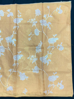 Lightweight Kota Saree with Classic Aari Work Detailing-Kota Aari Work