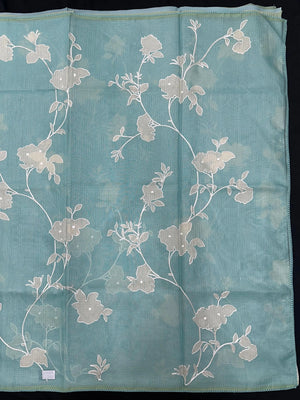 Lightweight Kota Saree with Classic Aari Work Detailing-Kota Aari Work