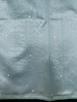 Lightweight Kota Saree with Classic Aari Work Detailing-Kota Aari Work