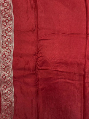 Designer Mango Silk Saree with Intricate Border Work-Sudarshan