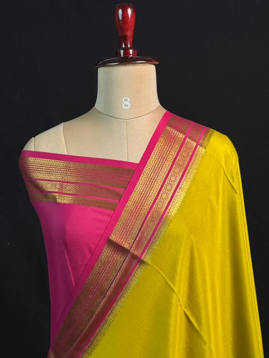 A Symbol of Tradition – Pure Mysore Silk Saree