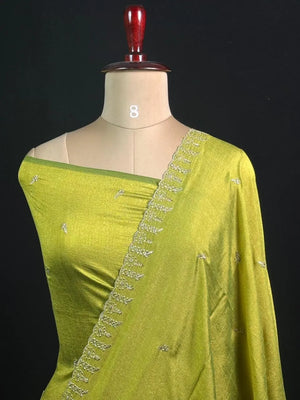 Designer Semi Tussar Saree with Golden Zari Touch