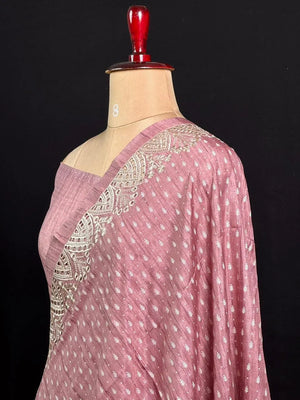 Designer Tasar Silk Cutwork Saree – Classic Ethnic Wear