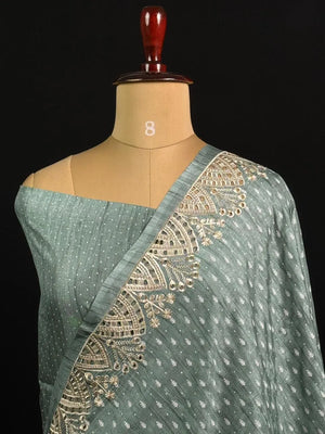 Designer Tasar Silk Cutwork Saree – Classic Ethnic Wear