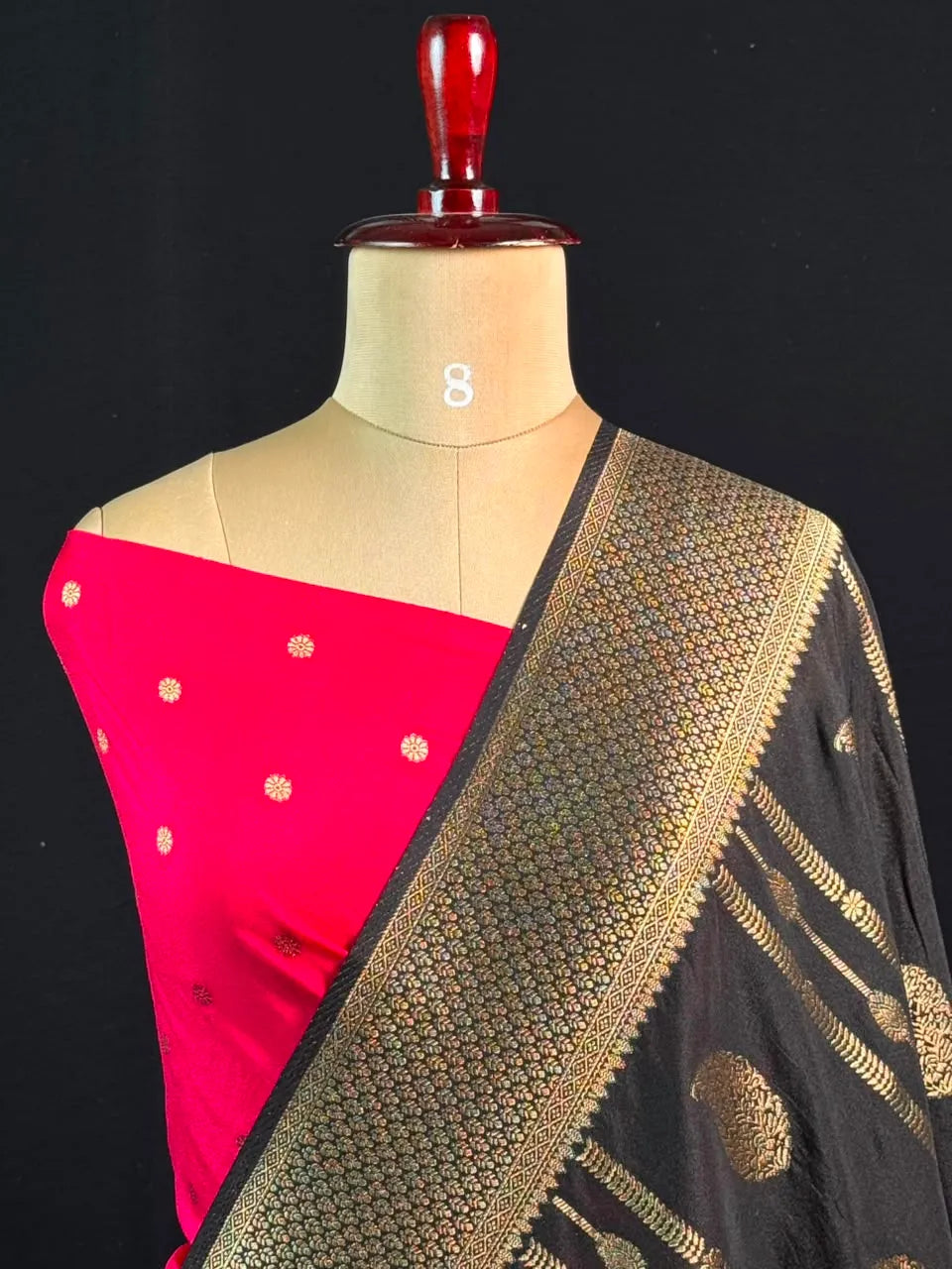 Zari Banarasi Georgette Saree-TIE AND DYE CHIFFON
