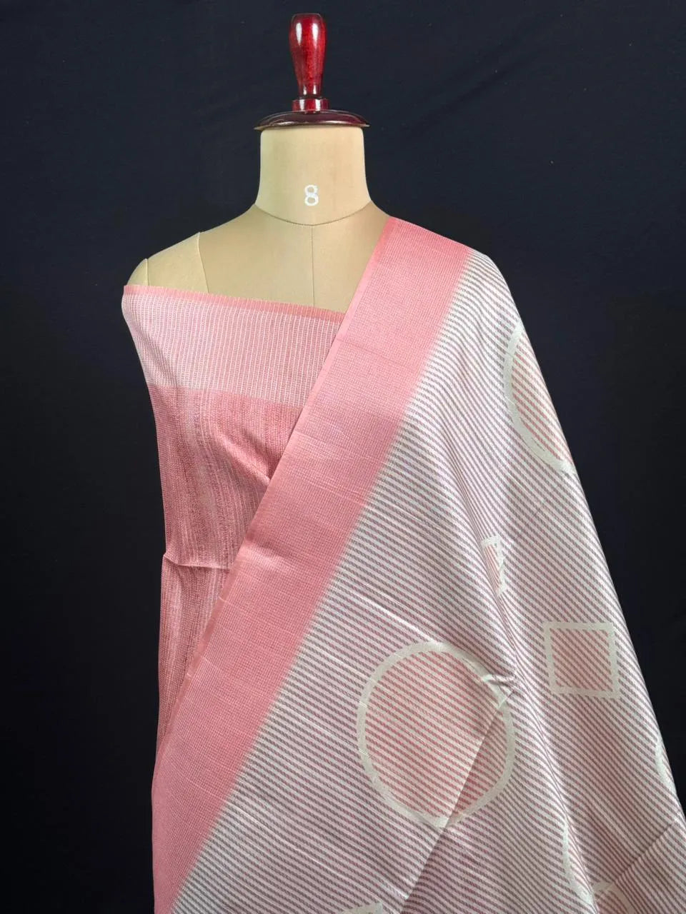 Chic Pastel Tussar Silk Saree for Timeless Elegance