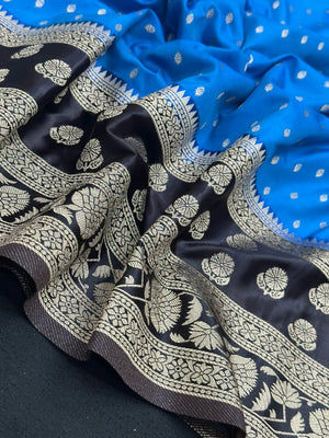 Soft Raw Silk Saree with Natural Texture and Gloss(Tiago)