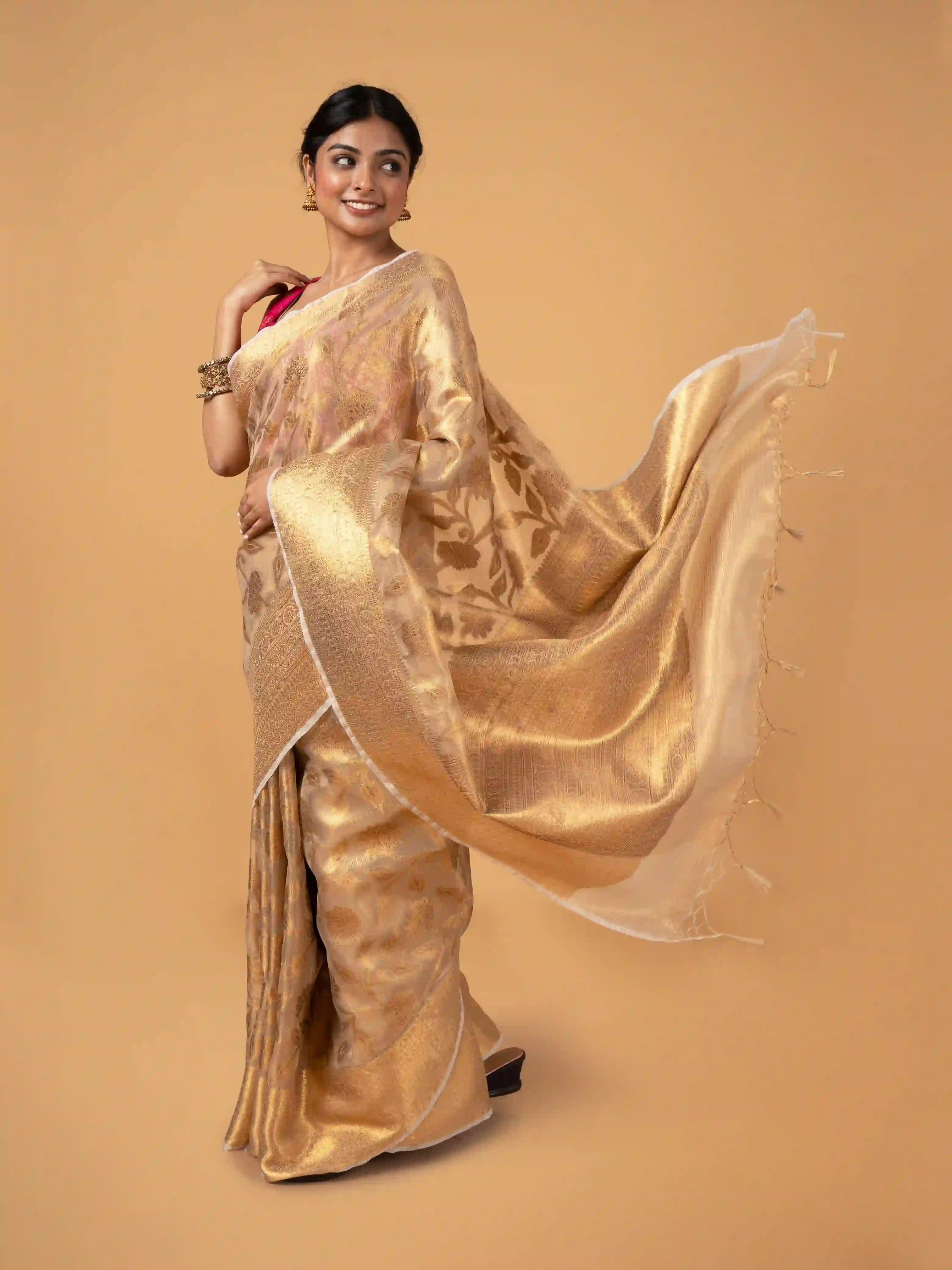 Jute Tissue Buta PD Saree