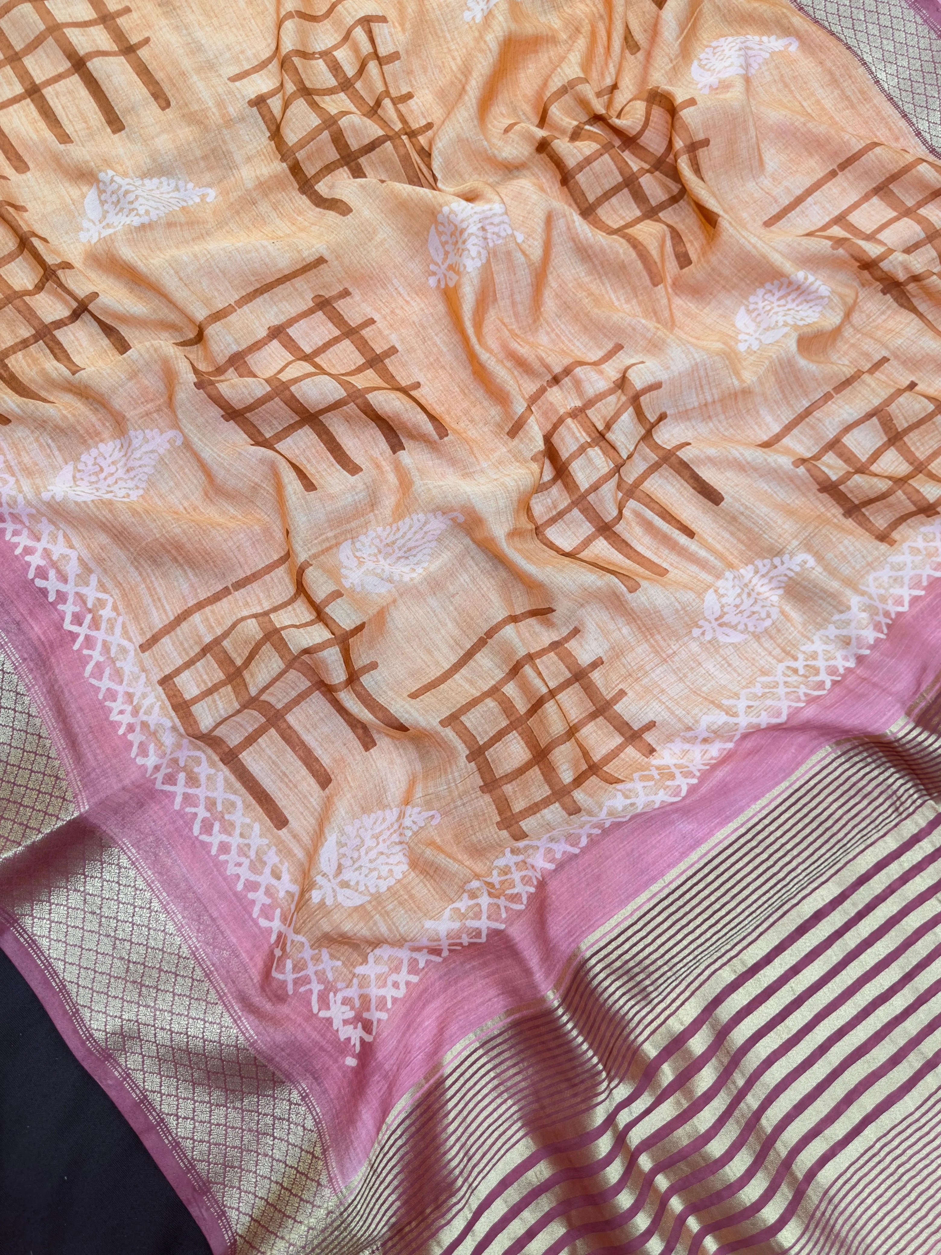 Tussar Silk Saree β Rich Texture with Natural Silk Elegance