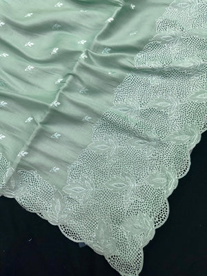 “Elegant woman wearing a graceful Tussar silk saree with a soft sheen, fine texture, and minimalistic patterns—ideal for regular wear with a touch of timeless sophistication.”