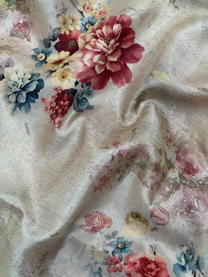 Woman draped in a Tussar Silk Saree with natural texture and soft sheen, perfect for weddings, festivals, and traditional events.