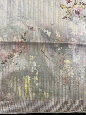 Woman draped in a Tussar Silk Saree with natural texture and soft sheen, perfect for weddings, festivals, and traditional events.